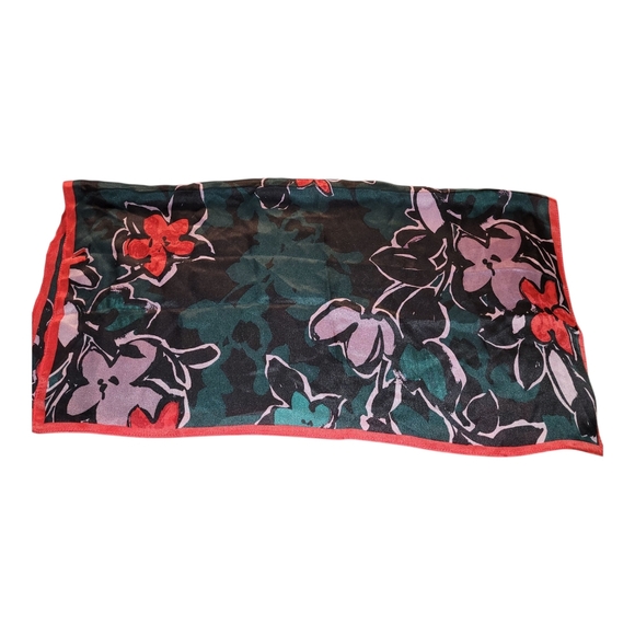 Beautiful Colorful Vintage SILK Square Scarf - Picture 3 of 6